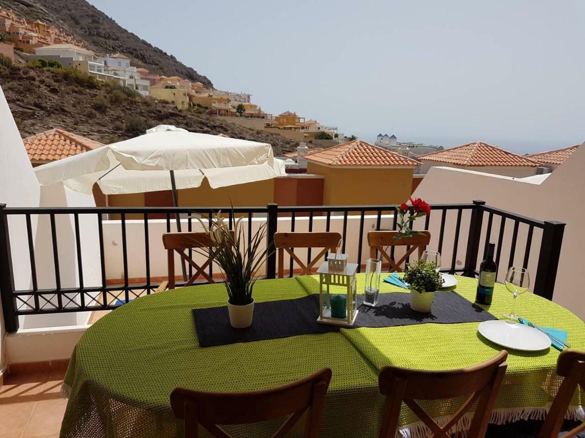 Villa Roque Del Conde With Fantastic Sea View, Terrace, Pool, Wifi, Sat-Tv, Garage 아데제 외부 사진