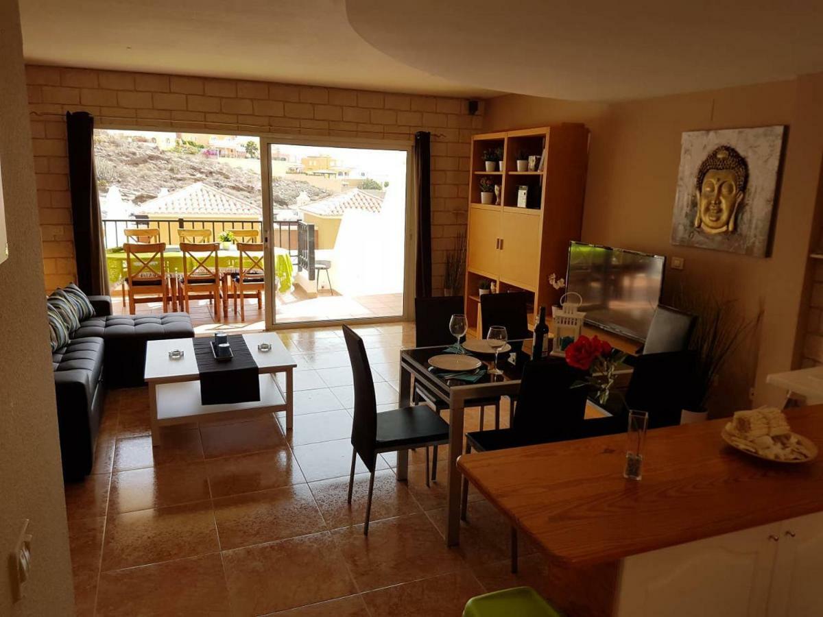 Villa Roque Del Conde With Fantastic Sea View, Terrace, Pool, Wifi, Sat-Tv, Garage 아데제 외부 사진