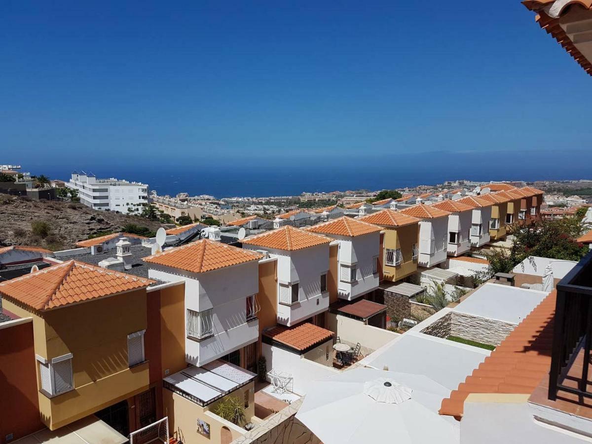 Villa Roque Del Conde With Fantastic Sea View, Terrace, Pool, Wifi, Sat-Tv, Garage 아데제 외부 사진